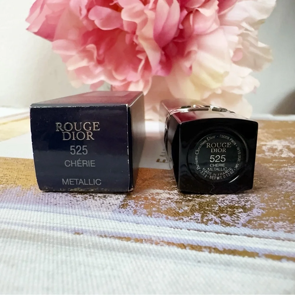 Dior Rouge Dior Lipstick 525 Cherie - a radiant rosewood - Picture 4 of 5